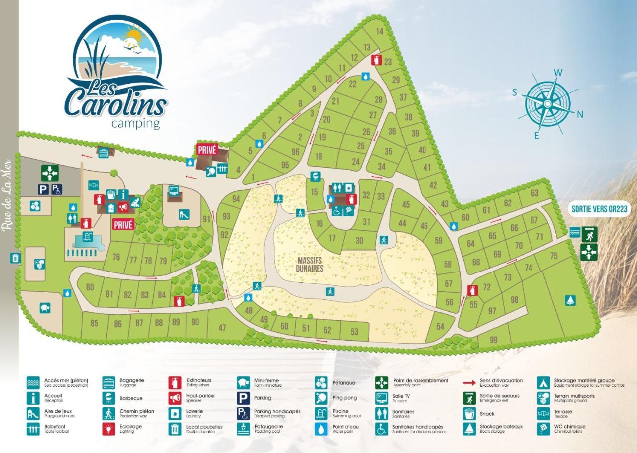 Camping Les Carolins Saint-Lo-d'Ourville Buitenkant foto